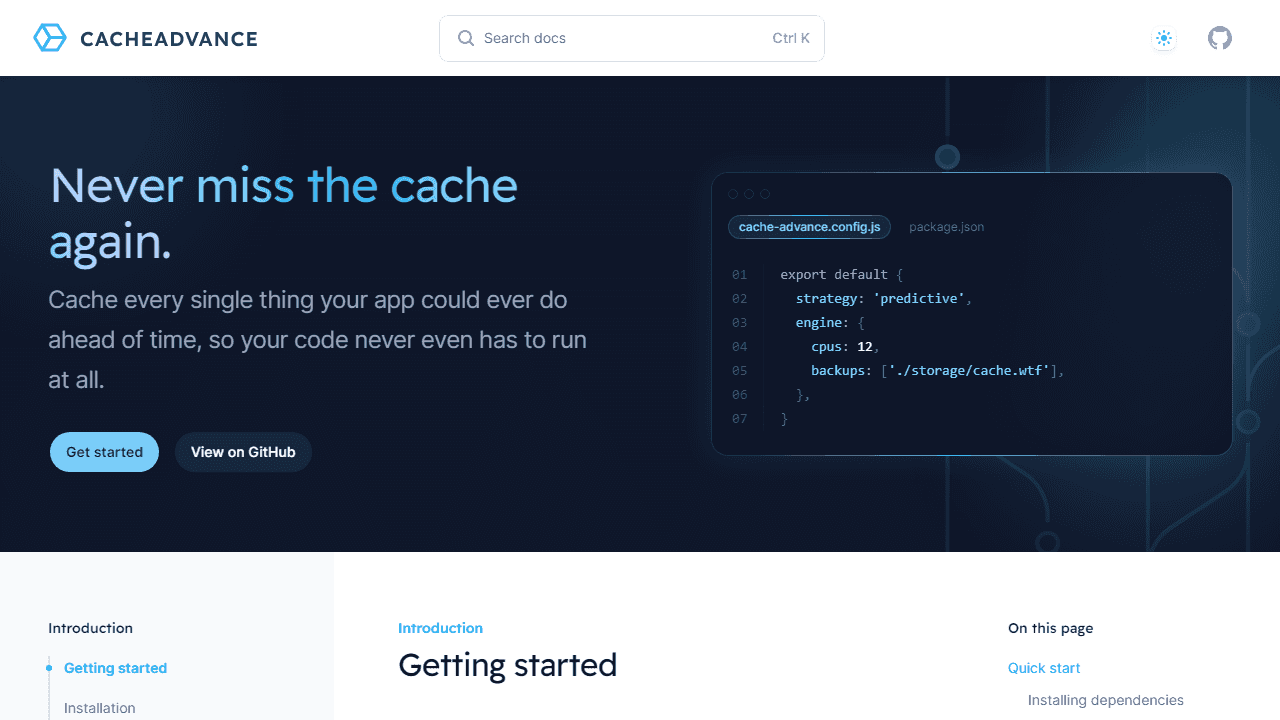 Name: Landing page, Variant light